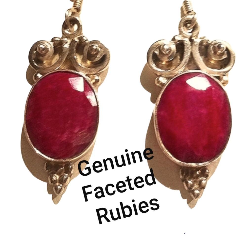 Ruby Genuine Ruby Earrings